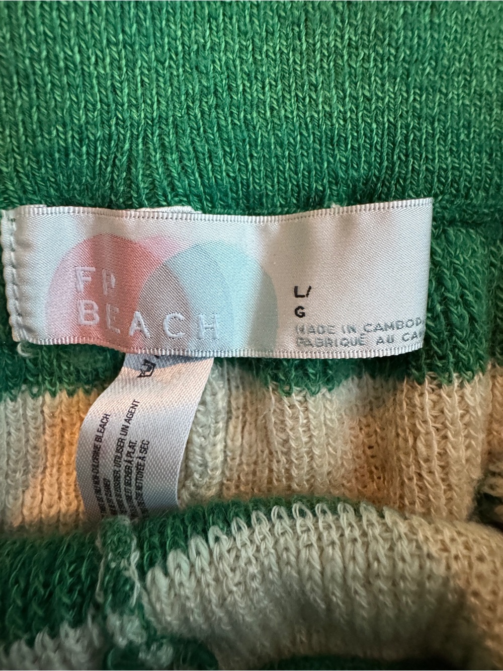 Free People Malibu Striped Surf Sweater Set L - Picture 3 of 7